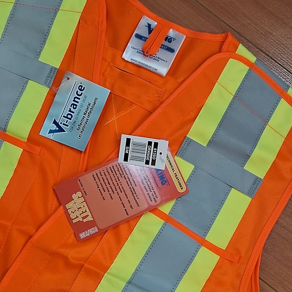 NWT Viking Safety Vest with Reflective Stripes